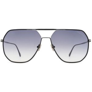 Tom Ford Gilles-02 Ft0852 01B 61 - vierkant zonnebrillen, mannen, zwart