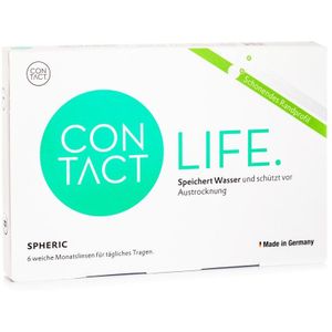 Contact Life Spheric (6 lenzen) - maandlenzen, silicone hydrogel sferische en asferische, Vitafilcon A