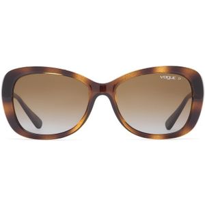 Vogue 0VO 2943Sb W656T5 55 - rechthoek zonnebrillen, vrouwen, bruin, polariserend