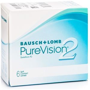 PureVision 2 (6 lenzen) - dag- en nachtlenzen, silicone hydrogel sferische lenzen, Balafilcon A (silicone-hydrogel)