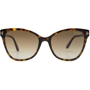 Tom Ford Ft0844 52H 58 - vierkant zonnebrillen, vrouwen, bruin, polariserend