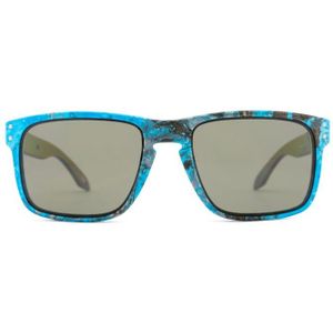 Oakley Holbrook OO 9102 9V8 55 - vierkant zonnebrillen, mannen, blauw, polariserend
