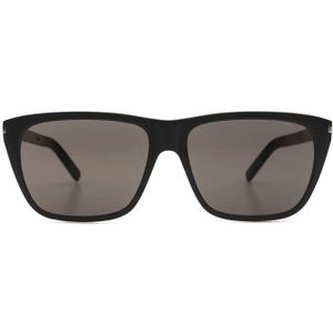 Saint Laurent Sl431 Slim 001 57 - rechthoek zonnebrillen, mannen, zwart