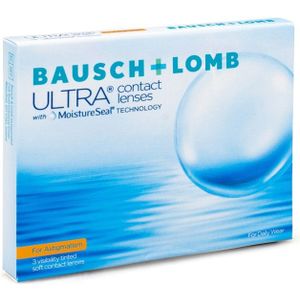 Bausch + Lomb Ultra for Astigmatism (3 lenzen) - dag- en nachtlenzen, torisch silicone hydrogel, Samfilcon A