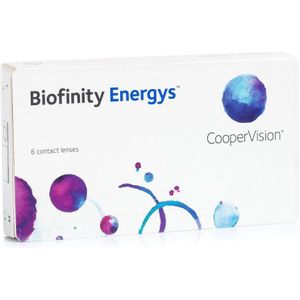Biofinity Energys (6 lenzen) - dag- en nachtlenzen, silicone hydrogel sferische lenzen, Comfilcon A