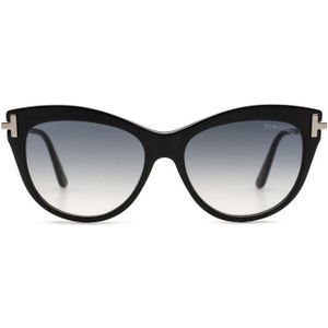 Tom Ford Kira Ft0821 01B 56 - cat eye zonnebrillen, vrouwen, zwart