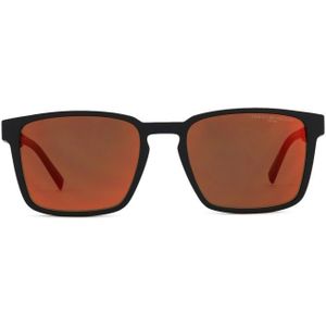 Tommy Hilfiger TH 2088/S 003 IZ 55 - rechthoek zonnebrillen, mannen, zwart, spiegelend