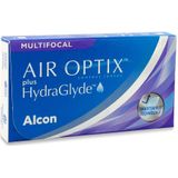Air Optix Plus Hydraglyde Multifocal (3 lenzen) - maandlenzen, silicone hydrogel multifocale, Lotrafilcon B