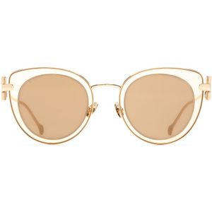 Salvatore Ferragamo SF 182S 230 50 - cat eye zonnebrillen, vrouwen, goud