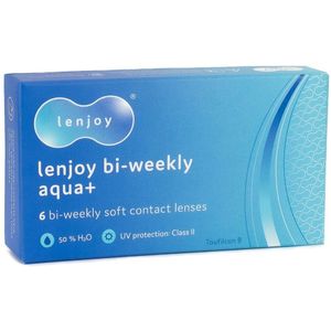 Lenjoy Bi-weekly Aqua+ (6 lenzen) - weeklenzen, silicone hydrogel, Toufilcon B