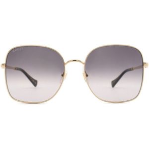 Gucci Gg1143S 001 59 - vierkant zonnebrillen, vrouwen, goud