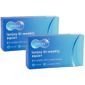 Lenjoy Bi-weekly Aqua+ (12 lenzen) - weeklenzen, silicone hydrogel sferische en asferische, Toufilcon B
