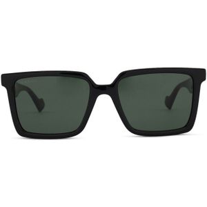 Gucci Gg1540S 001 55 - rechthoek zonnebrillen, unisex, zwart