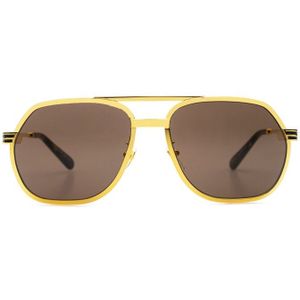Gucci Gg0981S 001 60 - piloot zonnebrillen, unisex, goud