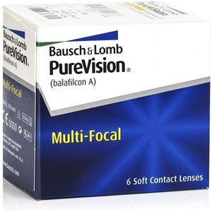 PureVision Multi-Focal (6 lenzen) - dag- en nachtlenzen, silicone hydrogel multifocale, Balafilcon A