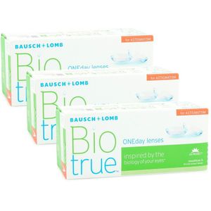 Biotrue ONEday for Astigmatism (90 lenzen) - daglenzen, torisch sport, Nesofilcon A