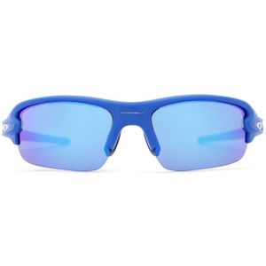 Oakley Flak XXS OJ 9008 10 58 - rechthoek zonnebrillen, kinderen, blauw, spiegelend