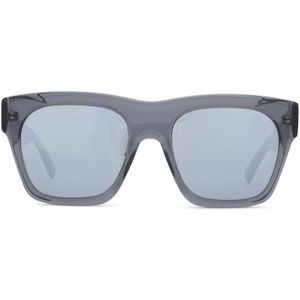 Hawkers - Grey Blue Chrome Narciso - vierkant zonnebrillen, unisex, grijs, spiegelend