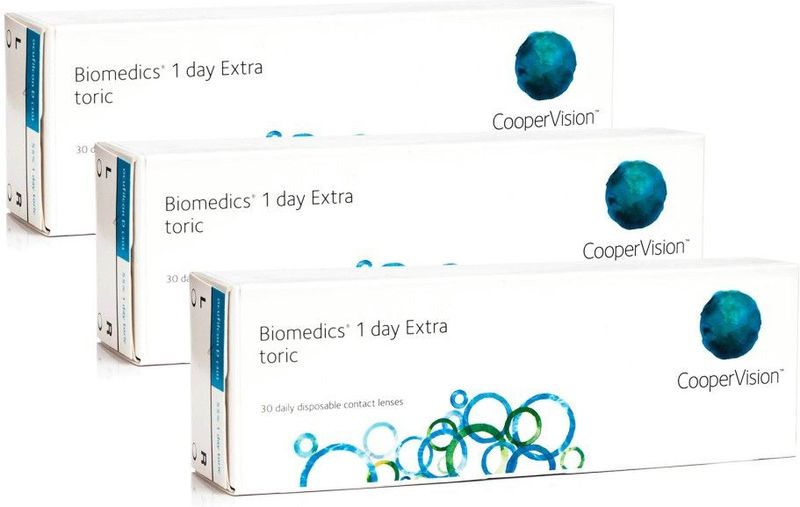 CooperVision - Biomedics 1 Day Extra Toric - Daglenzen - 90 Stuks - Ocufilcon D