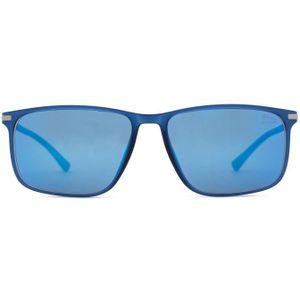 Jaguar 37620 3100 58 - rechthoek zonnebrillen, mannen, blauw, spiegelend