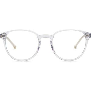 Lentiamo Sandro Transparent - computerbrillen, rond, unisex, transparant