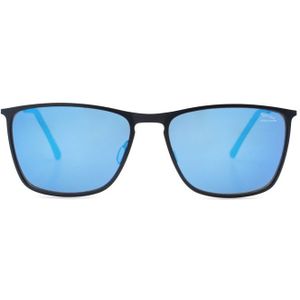 Jaguar 37818 3100 58 - rechthoek zonnebrillen, mannen, blauw, spiegelend