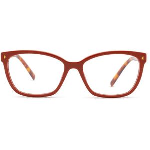 Prada 0PR 15Zv 14J1O1 - brillen, rechthoek, vrouwen, oranje