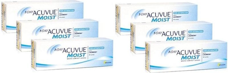 Johnson & Johnson - 1-Day Acuvue Moist for Astigmatism - Daglenzen - 180 Lenzen