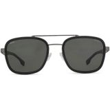 Hugo Boss 1486/S PTA M9 54 - vierkant zonnebrillen, unisex, zwart, polariserend