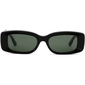 Gucci Gg1528S 001 53 - rechthoek zonnebrillen, unisex, zwart