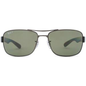 Ray-Ban Rb3522 004/9A 64 - rechthoek zonnebrillen, mannen, grijs, polariserend