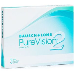 PureVision 2 (3 lenzen) - dag- en nachtlenzen, silicone hydrogel sferische en asferische, Balafilcon A (silicone-hydrogel)