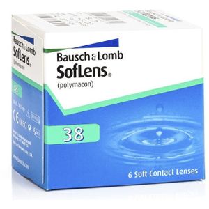 SofLens 38 (6 lenzen) - maandlenzen, sferische en asferische, Polymacon