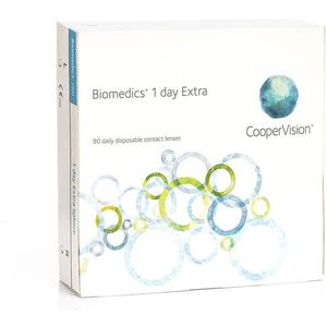Biomedics 1 Day Extra CooperVision (90 lenzen) - daglenzen, sferische lenzen sport, Ocufilcon D