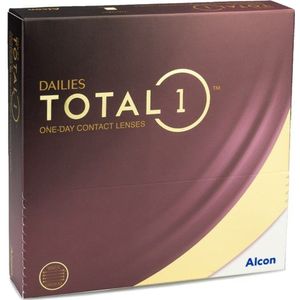 Dailies Total 1 (90 lenzen) - daglenzen, silicone hydrogel sferische en asferische sport, Delefilcon A