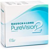 PureVision 2 (6 lenzen) - dag- en nachtlenzen, silicone hydrogel sferische en asferische, Balafilcon A (silicone-hydrogel)