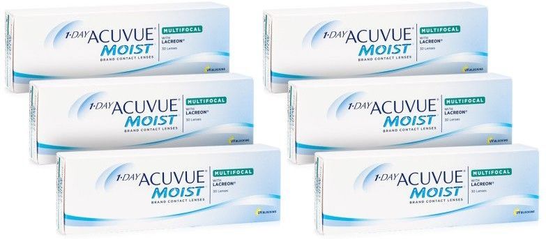 Acuvue - 1-Day Moist Multifocal - Daglenzen - 180 Lenzen - Etafilcon A