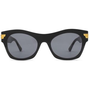 Bottega Veneta Bv1103S 001 54 - vierkant zonnebrillen, unisex, zwart