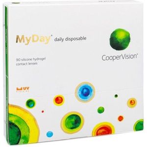 MyDay daily disposable CooperVision (90 lenzen) - daglenzen, silicone hydrogel sferische lenzen sport, Stenfilcon A