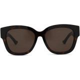 Gucci Gg1550Sk 002 54 - vierkant zonnebrillen, mannen, bruin