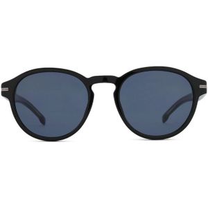 Hugo Boss 1506/S 807 KU 52 - rond zonnebrillen, unisex, zwart