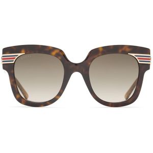 Gucci Gg0281S 002 50 - vierkant zonnebrillen, vrouwen, bruin