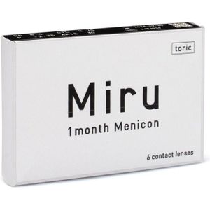 Miru 1 month toric (6 lenzen) - maandlenzen, torisch silicone hydrogel, Asmofilcon A