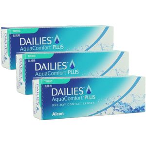 Dailies AquaComfort Plus Toric (90 lenzen) - daglenzen, torisch sport, Nelfilcon A
