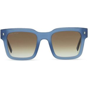 Dsquared2 Icon 0010/S FLL HA 51 - vierkant zonnebrillen, unisex, blauw