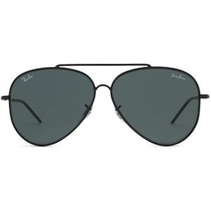 Ray-Ban Lenny Kravitz Aviator Reverse Rbr0101S 002/Gr - piloot zonnebrillen, unisex, zwart