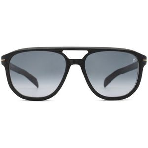 David Beckham DB 7080/S 807 9O 56 - vierkant zonnebrillen, unisex, zwart