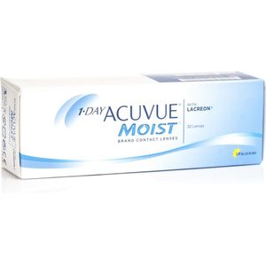 1-Day Acuvue Moist (30 lenzen) - daglenzen, sferische en asferische sport, Etafilcon A