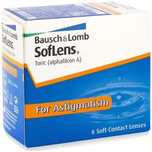 SofLens Toric (6 lenzen) - maandlenzen, torisch, Alphafilcon A