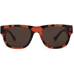 Gucci Gg1427S 004 53 - rechthoek zonnebrillen, vrouwen, rood